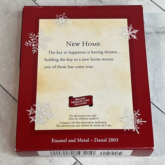 Hallmark Keepsake Ornaments Christmas 2003 New Home Enamel & Metal Ornament - Picture 5 of 5